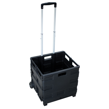 Opvouwbare steekwagen met krat, ft 38 x 40,5 x 42 cm, maximum 35 kg