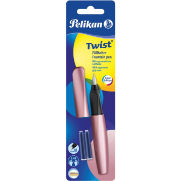 Pelikan vulpen Twist, op blister, girly rose