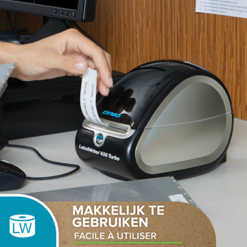 Etiket Dymo LabelWriter naamkaart 41x89mm 1 rol á 300 stuks wit