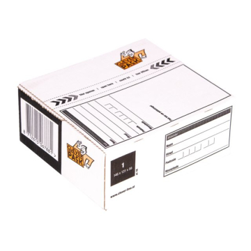 Postpakketbox 1 CleverPack 146x131x56mm wit 25stuks