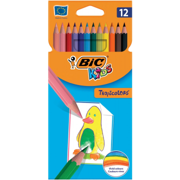 Bic Kids kleurpotlood Tropicolors, etui van 12 stuks