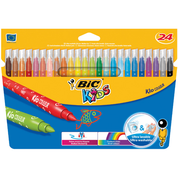 Bic viltstift Kid Couleur 24 stiften