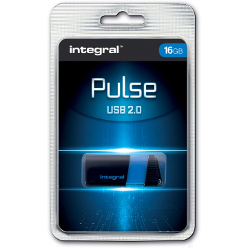 Integral Pulse USB 2.0 stick, zwart
