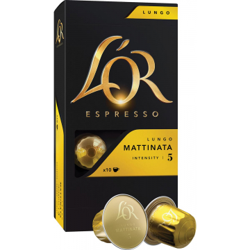 Douwe Egberts koffiecapsules L'or intensity 5, Mattinata, pak van 10 capsules