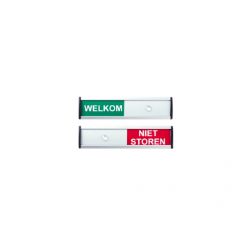 Infobord welkom/niet storen 125x30mm