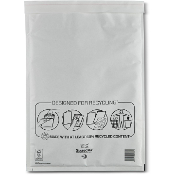 Mail Lite luchtkussenenvelop, ft 300 x 440 mm (A3), wit, doos van 50 stuks
