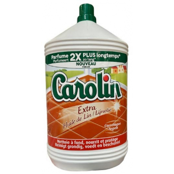 Carolin vloerreiniger extra lijnolie, fles van 5 l