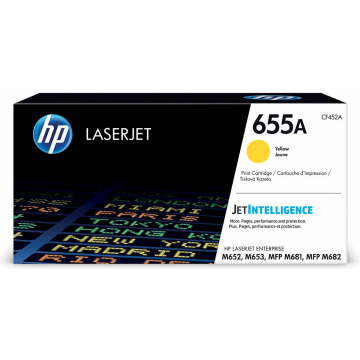 HP toner 655A geel, 10.500 pagina's - OEM: CF452A