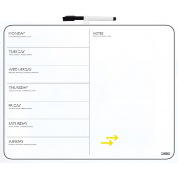 Desq magnetisch memoboard en weekplanner, ft 40 x 50 cm