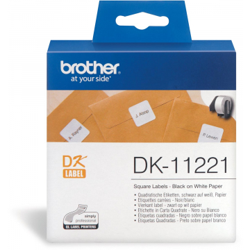 Brother etiketten voor QL, ft 23 x 23, pak van 1000 etiketten