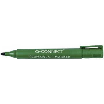 Q-Connect permanent marker, ronde punt, groen