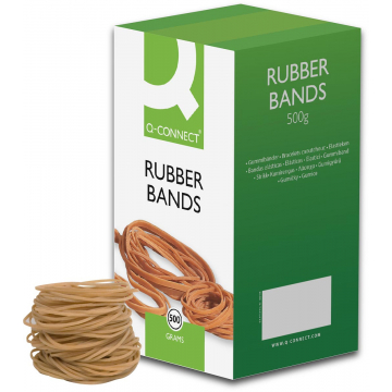 Q-CONNECT elastieken, breedte 1,5 mm, lengte 80 mm, nr 18, doos van 500 g