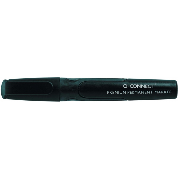 Q-Connect premium permanent marker, ronde punt, zwart