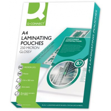 Q-Connect lamineeretui A4 2x 250 micron 100 stuks