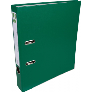 Q-CONNECT ordner, voor ft A4, uit PP en papier, met beschermrand, rug van 5 cm, groen