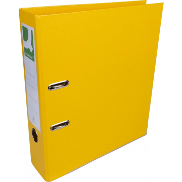 Q-CONNECT ordner, voor ft A4, volledig uit PP, rug van 8 cm, geel