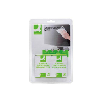 Q-Connect reinigingsdoekjes voor schermen pak van 40 doekjes