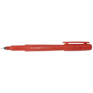 Q-Connect fineliner, 0,4 mm, rood