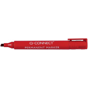 Q-Connect permanente marker, schuine punt, rood