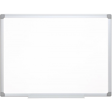 Q-CONNECT whiteboard, met aluminium frame, melamine, 1zijde wit, 1 zijde geruit, 90 x 120 cm
