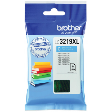 Brother inktcartridge cyaan, 1500 pagina's - OEM: LC-3219XLC