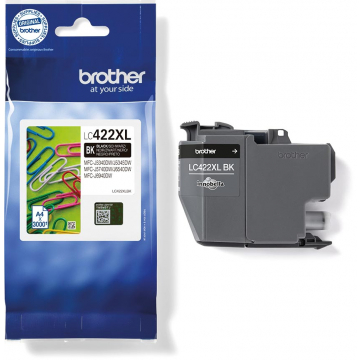 Brother inktcartridge, 3.000 pagina's, OEM LC-422XLBK, zwart