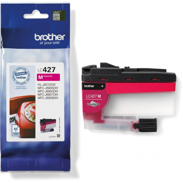 Brother inktcartridge, 1.500 pagina's, OEM LC-427M, magenta