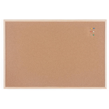 Bi-Office kurkbord met houten kader, ft 60 x 90 cm