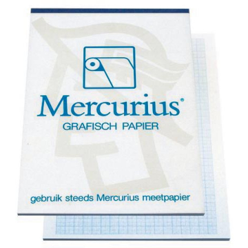 Mercurius millimeterpapier, ft A4, blok van 50 vel