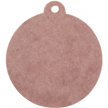 Bouhon extra sterke kartonnen figuren eco Kerstbal, diameter 70mm, pak van 4 stuks