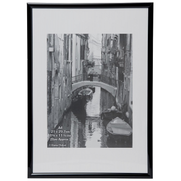 Hampton frames fotokader aluminium, zwart, A4