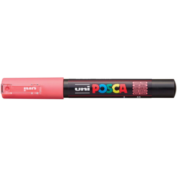 uni-ball Paint Marker op waterbasis Posca PC-1MC, koraalrood
