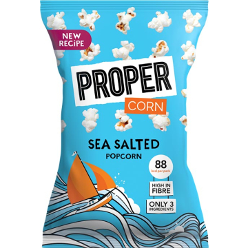 Proper popcorn Sea Salt, zak van 20 g