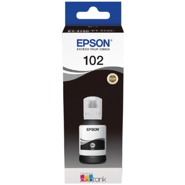 Epson inktfles 102 zwart, pagina's - OEM: C13T03R140