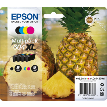 Epson inktcartridge 604 XL, 350 - 500 pagina's, OEM C13T10H64010, 4 kleuren