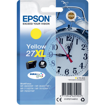 Epson inktcartridge 27XL geel, 1100 pagina's - OEM: C13T27144012
