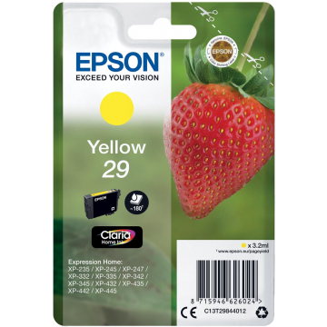 Epson inktcartridge 29 geel, 180 pagina's - OEM: C13T29844012