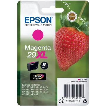 Epson inktcartridge 29XL magenta, 450 pagina's - OEM: C13T29934012