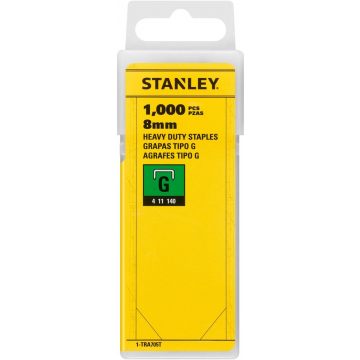 Stanley nietjes type G, 8 mm, doos van 1.000 nietjes