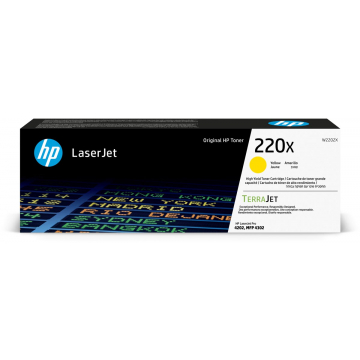 HP toner 220X, 5.500 pagina's, OEM W2202X, geel