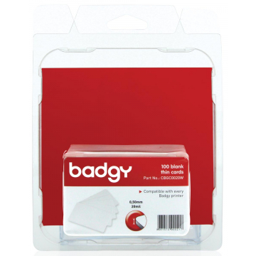 Badgy 100 blanco, dunne kaarten van 0,5 mm voor Badgy 100 of Badgy 200
