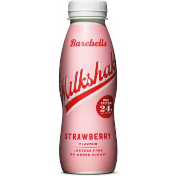 Barebells milkshake aardbei, 33 cl, pak van 8