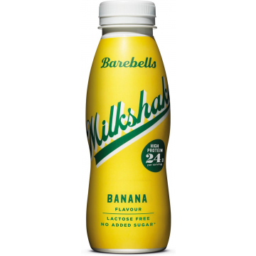 Barebells milkshake banaan, 33 cl, pak van 8