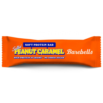 Barebells Soft Salted Peanut Caramel, reep van 55 g, pak van 12 stuks