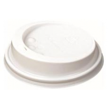 Bekerdeksel D70,3 mm, wit, pak van 10x100 stuks