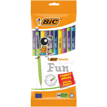 Bic Matic vulpotlood Fun 0,7 mm, ophangzakje van 10 stuks