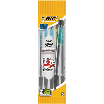 Bic vulpotlood BicMatic Classic blister van 5 stuks