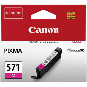 Canon inktcartridge CLI-571 magenta, 345 pagina's - OEM: 0387C001