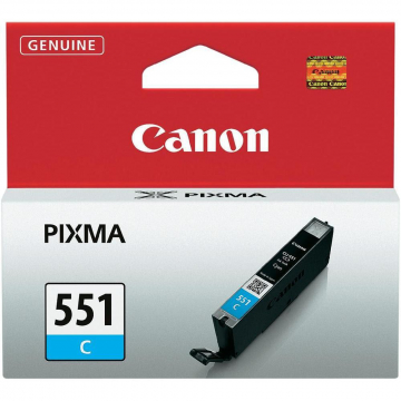 Canon inktcartridge cyaan CLI551C, 332 pagina's - OEM: 6509B001