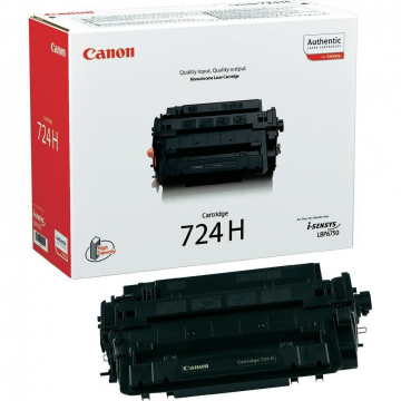 Canon Tonercartridge zwart 724H - 12500 pagina's - 3482B002